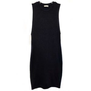Wilfred Free Black Knit Sleeveless Midi Dress